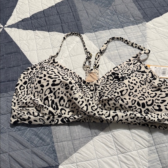 Kona Sol Leopard Print Bikini Set. Top XL(16) Bottom 1X NWT - Picture 7 of 11